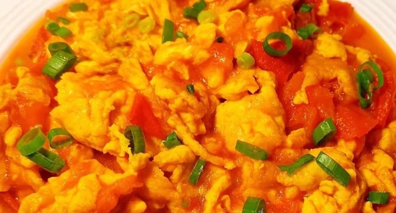 Tomato egg chinese food