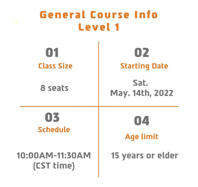 New May Online Group Chinese Class is Open for Enrollment!